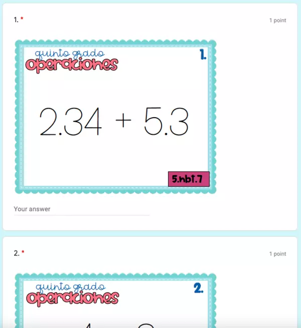 Repaso Matemáticas Quinto Grado Operaciones 1 profe.social